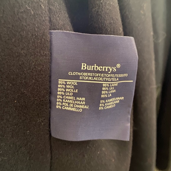 Mens Burberry Navy Trench Jacket with wool inner coat - Picture 12 of 15